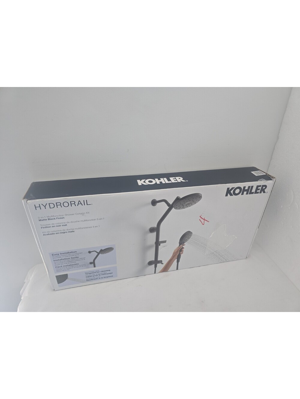 KOHLER Hydrorail 3-in-1 Multifunction Shower Column Kit Matte Black R83001-G-BL